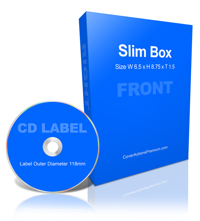 Digital Product Box Mockup -a CD and Box